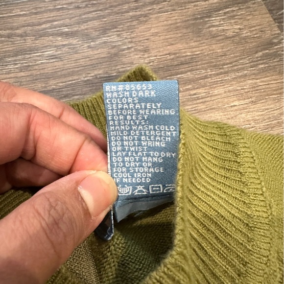 Vintage Koret Women’s Light Green Crew Neck Sweater Top Long Sleeves sz M/P - Picture 5 of 7